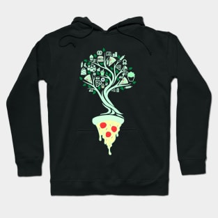 Pizza Fast Food Tree Of Life Yoga Celtic Viking Yggdrasil Hoodie